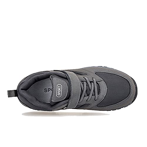 Image of LEADER SHOW Men's Comfortable Walking Shoes Non-Slip Safety Casual Sneakers for Elderly Strap Closure