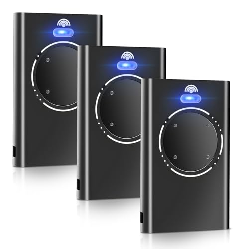 4 Canaux Telecommande Portail pour F@@C XT2 868 Modèle, 868MHz Remplacement Telecommande Porte de Garage pour Motorisation de Portail et Porte de Garage, Noir (3PCS)