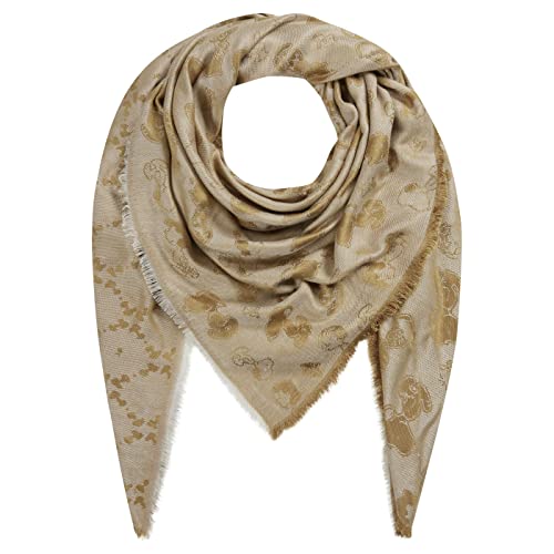 CODELLO PEANUTS Tuch mit Snoopy & Co. aus edler Viskose beige Onesize Cover