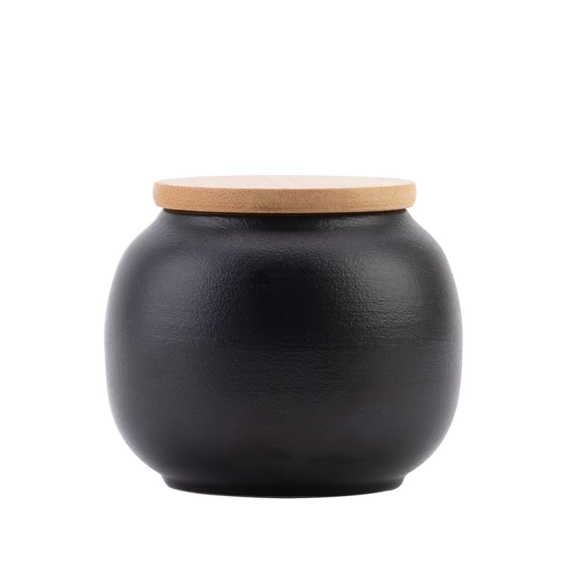 XYNSNDB Słój na cukier chińska puszka na herbatę ceramiczna mała zamknięta puszka Pu'er czarna i zielona herbata do przechowywania herbaty przenośne pudełko pojemnik na herbatę (zielony)
