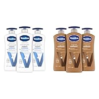 Vaseline Intensive Care Unscented Advanced Repair Body Lotion - Ultra-Hydrating & Intensive Care Body Lotion for Dry Skin Cocoa Radiant Lotion Made with Ultra-Hydrating