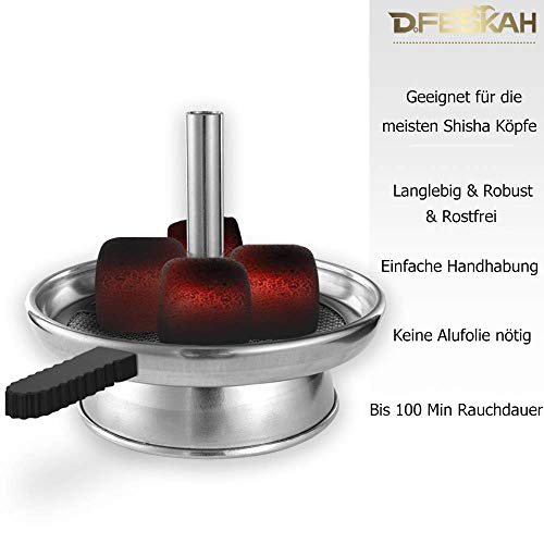 DFESKAH Shisha Kaminaufsatz, Wasserpfeife Kaminkopf Aufsatz aus Edelstahl, Universal Hookah Kamin Zubehör für jeden… – Bild 4