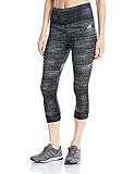 adidas Performance Women's Performer High Rise 3/4 Tight Bottoms, Black/Print, Small