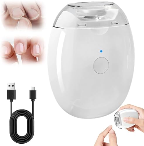 Universal Auto Fingernail Grinder Portable Electric Nail Clipper 2026 New 3 in 1 One-Touch Nail Grinder with LED Light & 3 Speeds Portable Silent Polishing Trimmer for Adults & Seniors (1PCS)