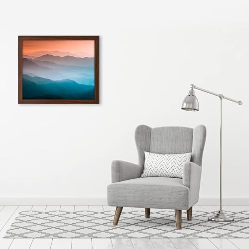 Americanflat 20x24 Picture Frame with Polished Plexiglass - Wide Picture Frames Made of Engineered Wood for Vertical or Horizontal Wall Display - Epic Collection - Mahogany