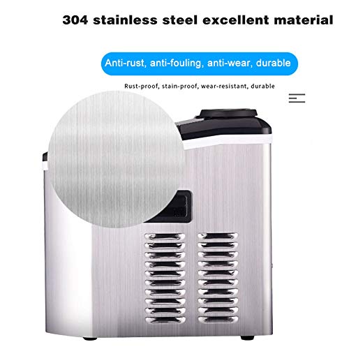 Máquina portátil para hacer hielo, 48 lbs/24h, 24 cubos miniatura 7