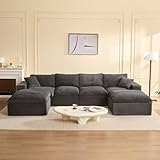 Litbird Modulares Ecksofa & Schlafsofa, 345 cm U-förmige Cloud Couch mit...