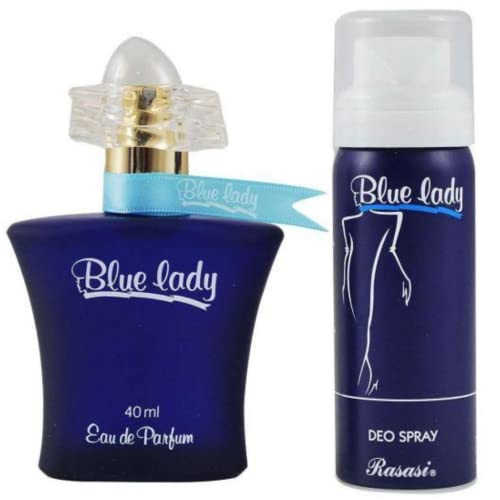 Rasasi Blue Lady For Women Edp-40Ml With Deo | Aquatic Pour Homme Spray | Unique Refreshing Mint And Citrus Notes With Warm Woody Notes #TOP1