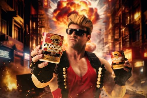 Image of G Fuel Ego Boost Nuclear Sunset Energy Drink Powder, Pre Workout Caffeine Mix for Gaming, Sugar Free Focus Amino + Antioxidants, 9.9oz (Cherry Orange Pomegranate, 40 Servings)