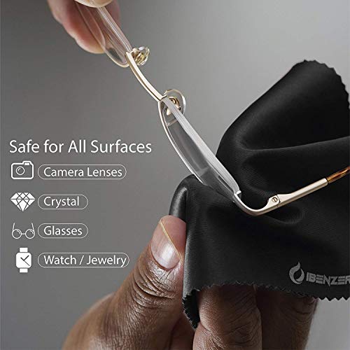Ibenzer Microfiber Cleaning Cloths For Electronics – Micro Fiber Camera Lens Cleaning Cloth, Glasses, Screens, Eyeglasses, Ipad, Iphone, Cell Phone, Lcd Tv Screens And More, Mf01S-3P-A #TOP3