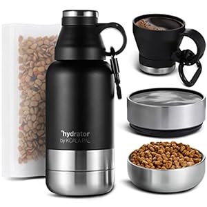 KOALA PAL – Dog Water Bottle (Midnight Black, 32oz Classic)