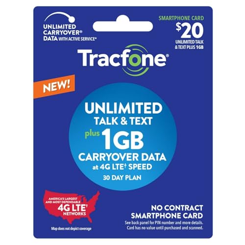 TracFone $40 Unlimited Talk, Text, 8GB Data 30–Day Plan