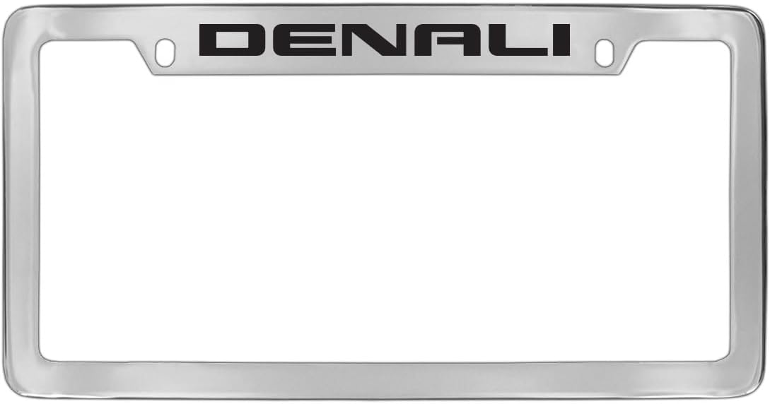 GMC Denali Chrome Plated Metal License Plate Frame