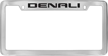إطار لوحة ترخيص معدنية مطلية بالكروم لسيارة GMC Denali