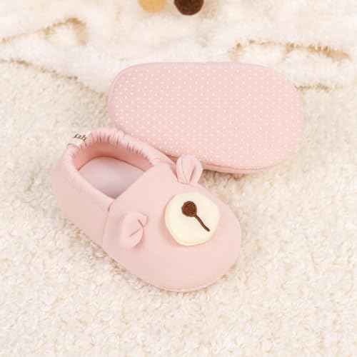 Sawimlgy Newborn Infant Baby Boys Girls Cute Cartoon Slipper Soft Non Skid Sole Slip On House Animal Indoor Sock Shoes Crib Moccasins for New Walkers3