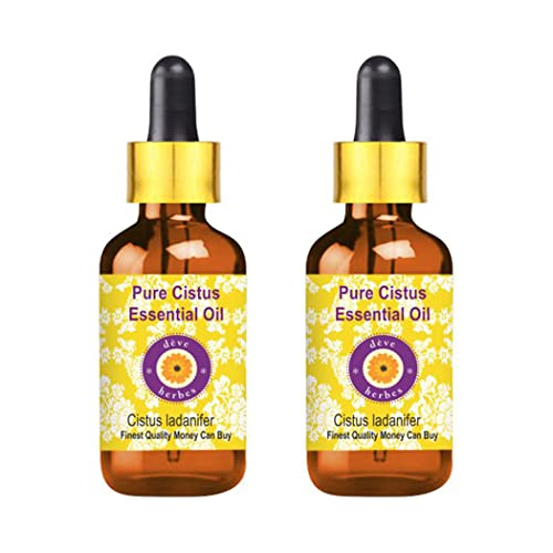 Huile essentielle de Ciste Cistus ladanifer pure qualité thérapeutique naturelle pack de deux