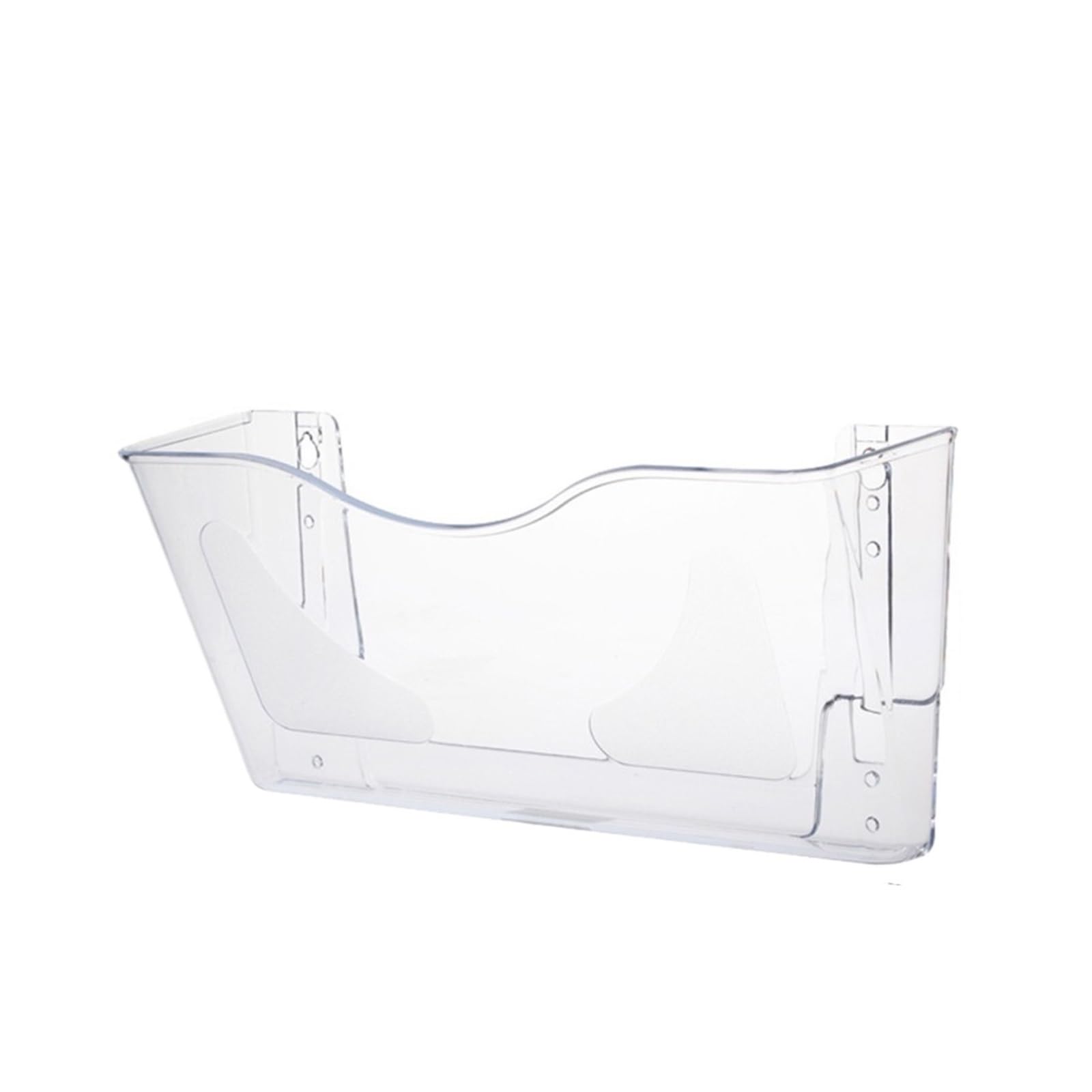 Ptasccne Clear Single Vertical Pocket Magazine Rack Wall Mount Hanging File Magazine Holder for Home Office Decor magazine rack