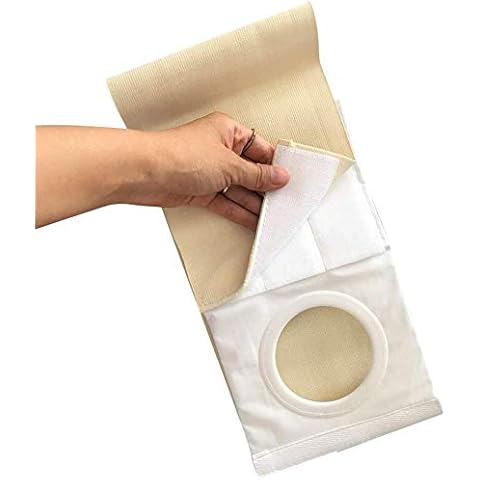 WLXW Ostomy Belt Abdominal Hernia Belt for Preventing Parastomal Hernia- Medical Ostomy Support Belts with 3.14" Hole for Colostomy Patients Post-Operative Nursing - Ostomy Supplies,S Cover