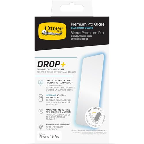 OtterBox iPhone 16 Pro Premium Pro Blue Light Screen Protector