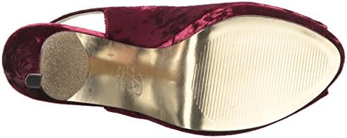 Adrianna Papell Women's Rita Platform, Chianti Velvet, 6.5 Medium US | Image 3