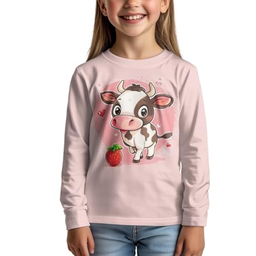 Image of Kids Long Sleeve Shirts for Girls 3-16 Year Old Cute Clothes for Teen Girls Casual Workout Tops