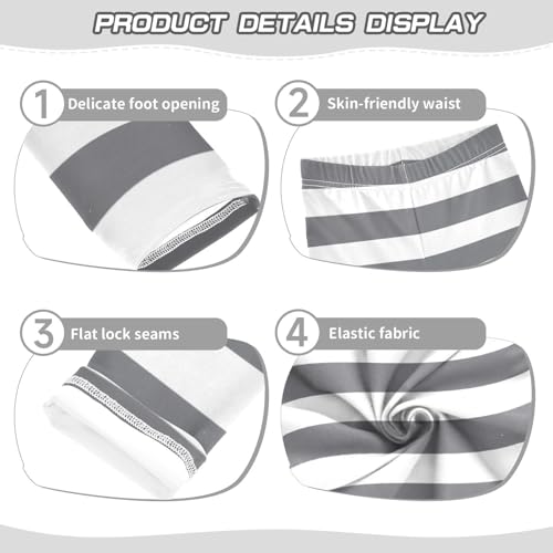 DOMIKING Grey Girl's Leggings Pants Kids' Yoga Pants Stretchy Athletic Leggings Bottoms 4 Years3