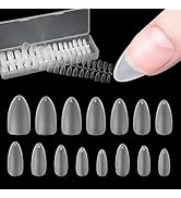 Amazon | FINGOOO ネイルチップ 超薄 300枚 ロング クリア 長さ出し