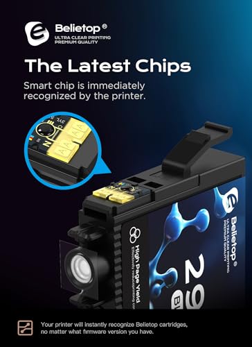 belietop Multipack 29 XL cartucce di ricambio per Epson 29XL per Epson XP-235 XP-245 XP-255 XP-332 XP-335 XP-342 XP-352 XP-345 XP-432 XP-435 XP-442 XP-445 (2 nero, 1 ciano, 1 magenta, 1 giallo)