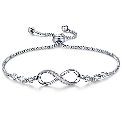 Christmas Gifts for Women, Infinity Love Bracelets for Women Girls, Christmas Stuffers, Birthday Jewelry Gifts for Her Girlfriend Wife Mom from Daughter Son