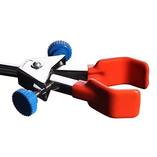 Miniatura 4 de Universal Clip Laboratory Stand Clip Chemistry Flask Prong Rod Jigs Rotary Tool Accessories Titration Table Accessories Test Tube Clamp Round Bottom