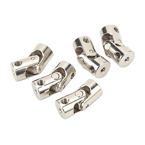 ZIZEV 2mm Universal Joint Shaft Coupling, Universal Joint Couplings Steel Easy Installation 2 Section Flexible Wear Resistant for Motors