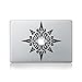 Tribal Spiky Mandala Decal in Vinile per Macbook (13 pollici e 15 pollici) / Computer Portatile/Chitarra