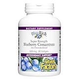 Natural Factors Bluerich Blueberry Concentrate, 500mg , 90 Softgels