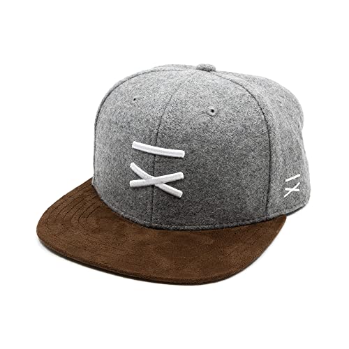 Hand und Feuer Snapback Cap Classic Hellgrau Filz One Size