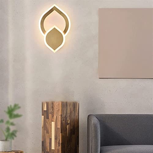 Lámpara de pared oro LED de 15W regulable para pasillo y salón modernos 4