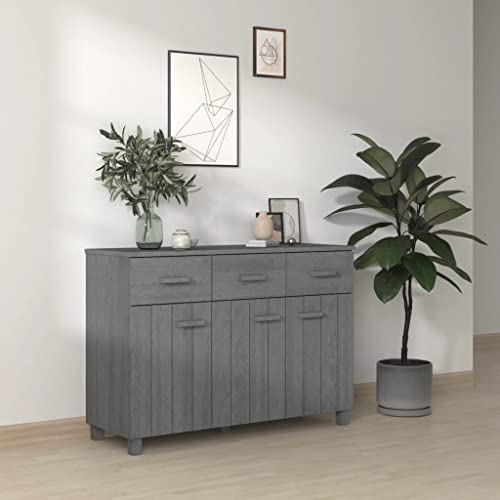 Wehuosif Sideboard Dark Gray,Living Storage Cabinets,Entry Table,Buffet Cabinet With Drawers,Couch Table,Hall Cabinets, For Hallway, Entryway Or Living Room,44.5"X15.7"X31.5" Solid Wood Pine #TOP6