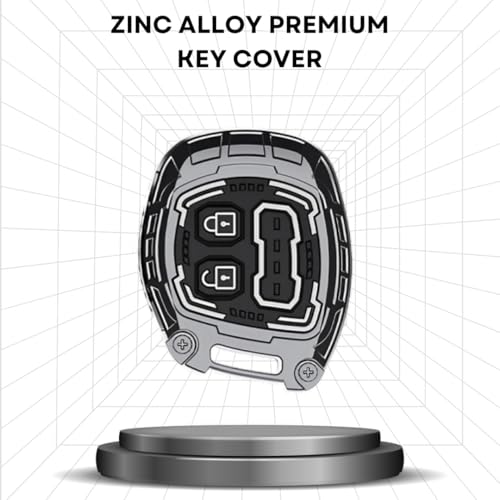 Image of KEYCEPT Metal Armor Key Cover Compatible for Suzuki Swift, Dzire, Ertiga, Baleno, Celerio, WagonR, Fronx, Jimny, Ignis 2 Button Remote Key| Stylish & Durable.