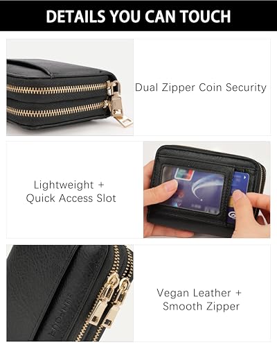 Image of Credit Card Holder for Women,Accordion Wallet with wristlet