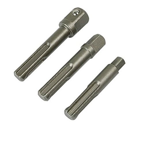 Driak 3pc Adaptor Socket Driver Set Bit for Drills Impact Drivers 1/4" 3/8" 1/2"