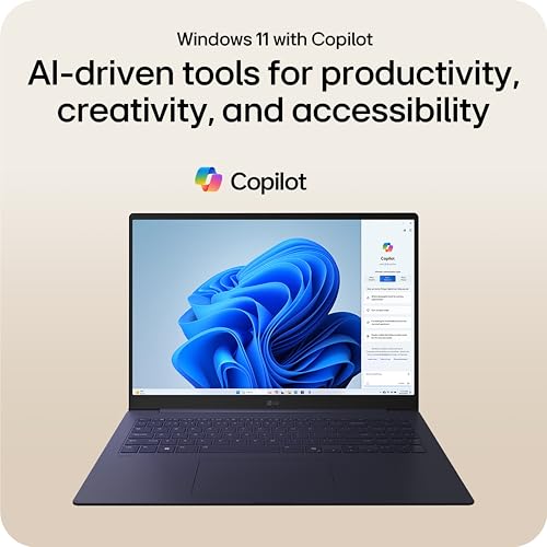 Image of LG gram 17-inch Thin and Lightweight Touchscreen Laptop Computer, Intel Evo Edition Powered by Intel Core Ultra7 255H Processor, Windows 11 Home, 32GB RAM, 2TB SSD - Obsidian Black