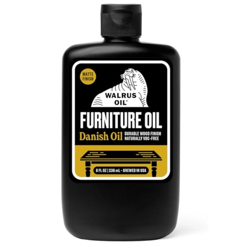 Walrus Oil - Furniture Oil, 100% Natural. Finish, Restore, and Protect Wood. VOC-Free, 8oz Bottle