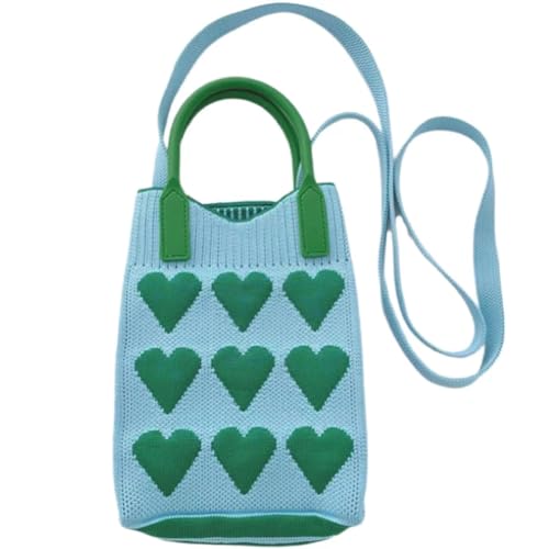 Small Crossbody Purse Full Hearts Bag Cute Travel Cell Phone Purse Kawaii Cross Body Bag Shoulder Bags Purses for Women