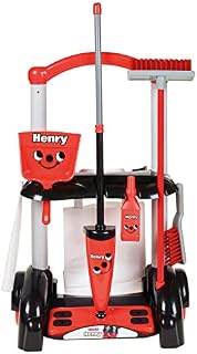 Casdon Henry Cleaning Trolley | Henry-Inspired Toy Cleaning Trolley For Children Aged 3+ | Wheels Around From Room To Room!