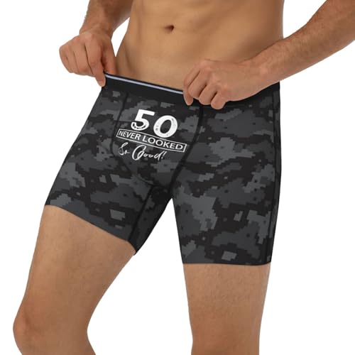50 Year Old Never Looked So Good Men's Underwear Ultra Soft Stretch Boxer Briefs,3