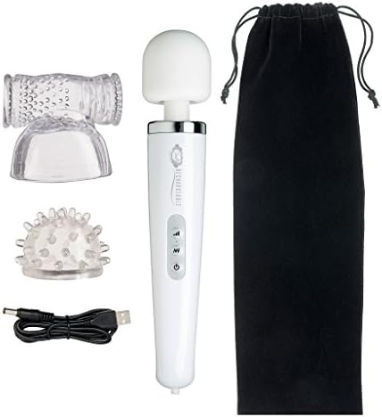 Cloud 9 Novelties Rechargeable Power Wand Massager Kit, 2 Soft Flexible Tips