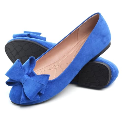 Image of TN TANGNEST Women Fashion Bowknot Flats Comfort Pointed Toe Dress Shoes