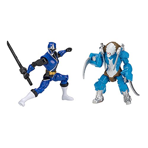 BANDAI Power Rangers Mega Collection Good vs Evil Blue Ranger & Ripperrat Action Figure Set