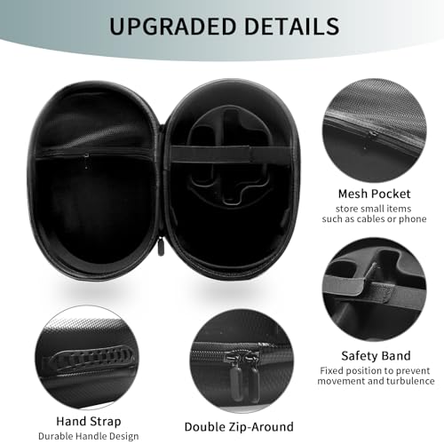 Hard Carrying Case for Apple Vision Pro, Anti-Fall Travel Case Compatible with Vision Pro Battery, Charger & Accessories, Protable Waterproof Storage Bag for Apple Vision Pro - Image 4