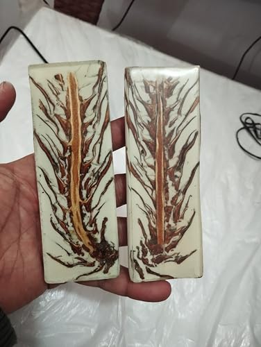 Personalized hand Crafted Knife Handle scale, PINE CONE RAISIN handle scales, DIY knife making, Knife accessories, Gift Packed. WHT