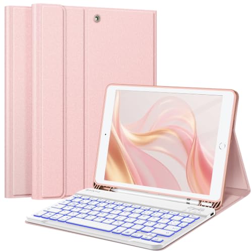 FINTIE Hülle mit Tastatur für iPad 9./8./7. Generation (10.2 Zoll) – Ansicht 1